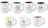 Conjunto Canecas em dois tons - Dias da semana